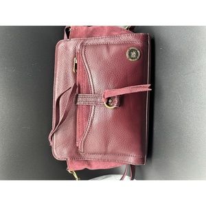The Sak Red Crossbody Bag with Chic Design